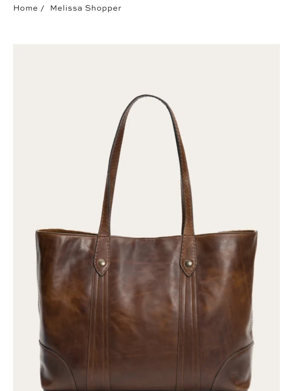 Frye Brown Leather Tote Bag